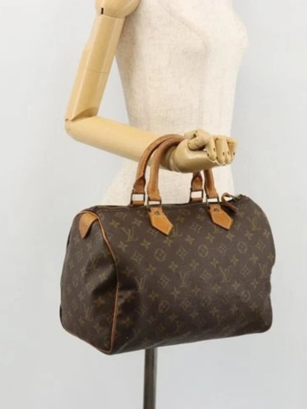 LOUIS VUITTON Monogram Speedy 30 Hand Bag M41526 LV Auth 176936 - Picture 15 of 16